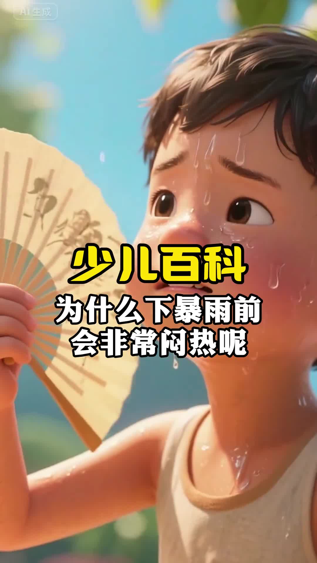 少儿科普百科为什么下暴雨前会非常闷热呢