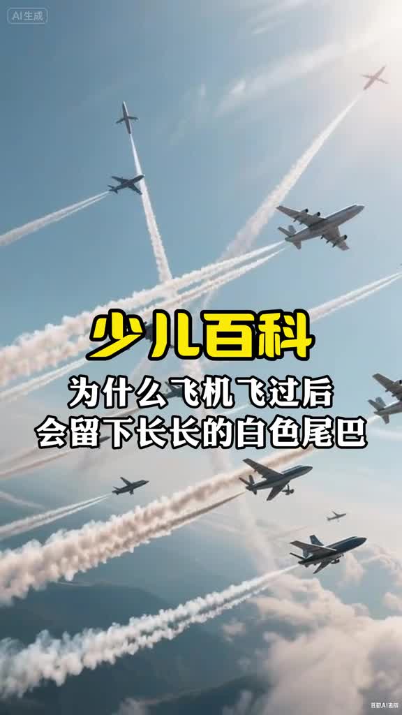 少儿科普百科为什么飞机飞过后会留下长长的尾巴