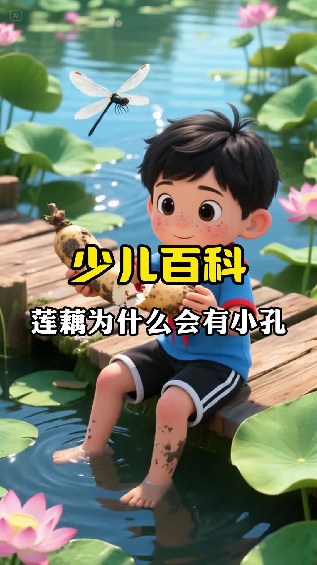 少儿科普百科莲藕为什么会有小孔呢