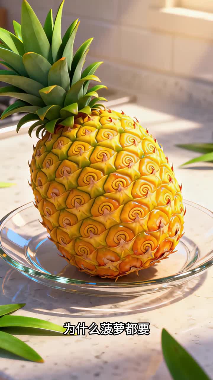 少儿科普百科为什么菠萝要用盐水洗呢