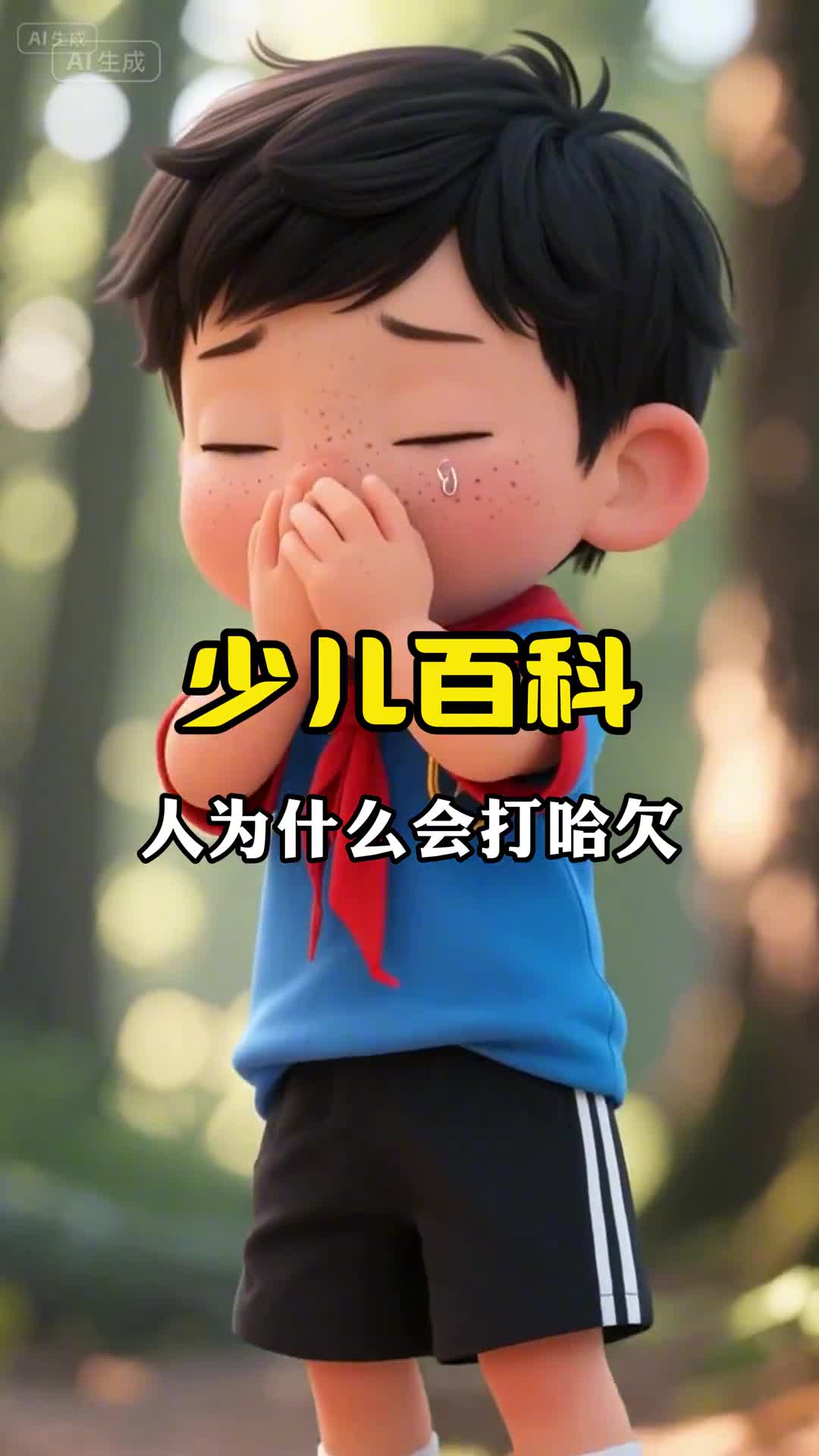 少儿科普百科人为什么会打哈欠