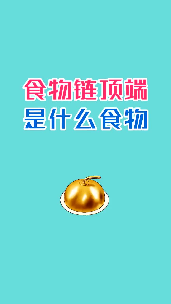 食物链顶端是什么食物抖音小助手