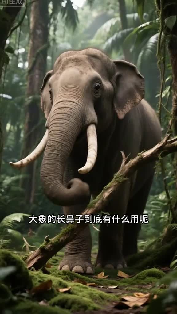 少儿科普百科大象的长鼻子到底有什么用呢