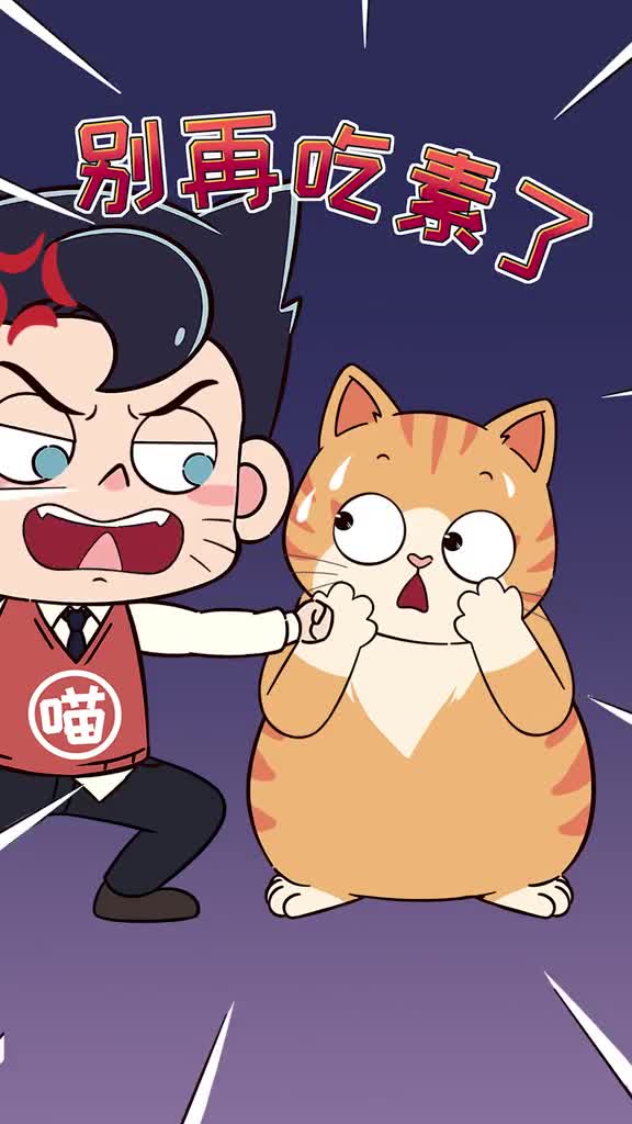 别再让给猫吃素了猫只能吃肉平时吃肉太少会引发口臭体质差等问题哟