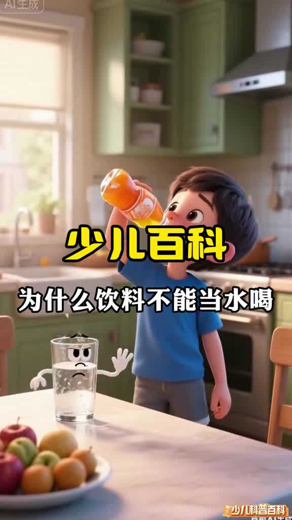 少儿科普百科为什么饮料不能当水喝呢