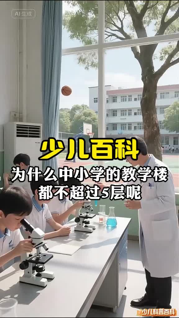 少儿科普百科为什么学校的教学楼基本都不会超过5层呢