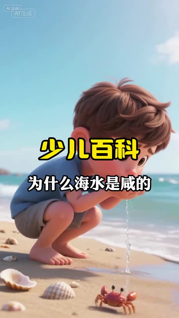 少儿科普百科为什么海水是咸的