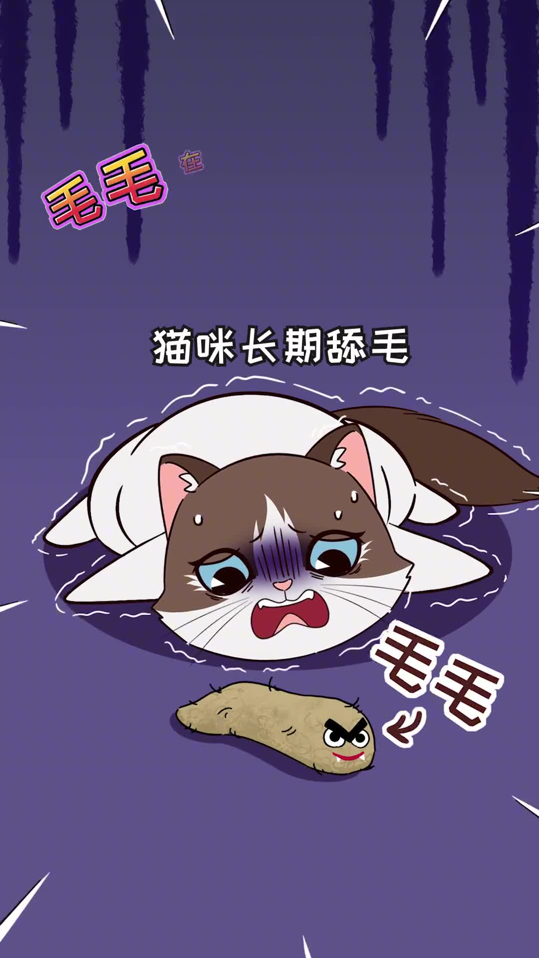 又到了掉毛季猫咪舔进去的毛毛拉不出来竟然有这么大影响家长们要重视起来