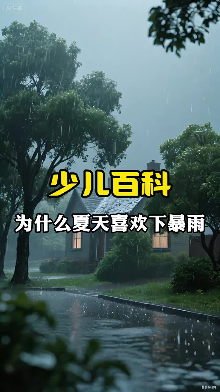 少儿科普百科为什么夏天喜欢下暴雨