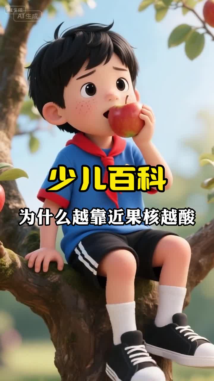 少儿科普百科为什么水果越靠近果核越酸呢