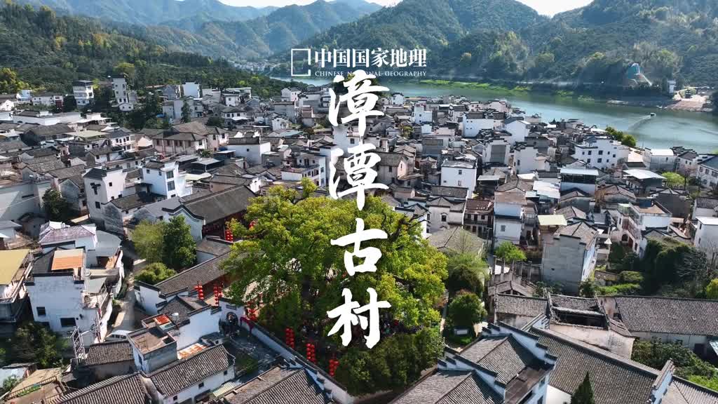 许你一场旧梦时光漳潭古村位于安徽省黄山市坐落于徽州的母亲河新安江畔走进漳潭千年古樟树格外引人注目四季更迭历经沧桑古树与古村风雨相守阅尽人间多少事春季灿如金阳的油菜花点缀着古老的村庄明媚而温暖充满诗意和传奇的新安江绕村缠绵共同勾勒出自然与人文交融的景致