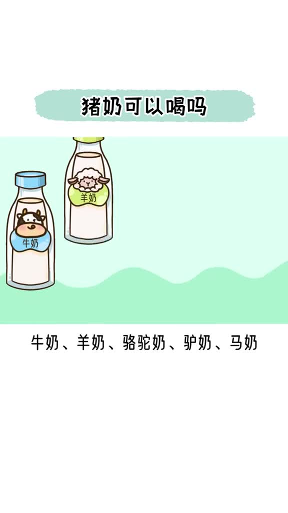 为什么没有人喝猪奶牛奶羊奶骆驼奶驴奶马奶现在我们日常生活中可以接触到的动物奶越来越多但是猪作为人类最早驯服的哺乳动物之一为什么猪奶不见有人喝猪奶又是什么味道呢