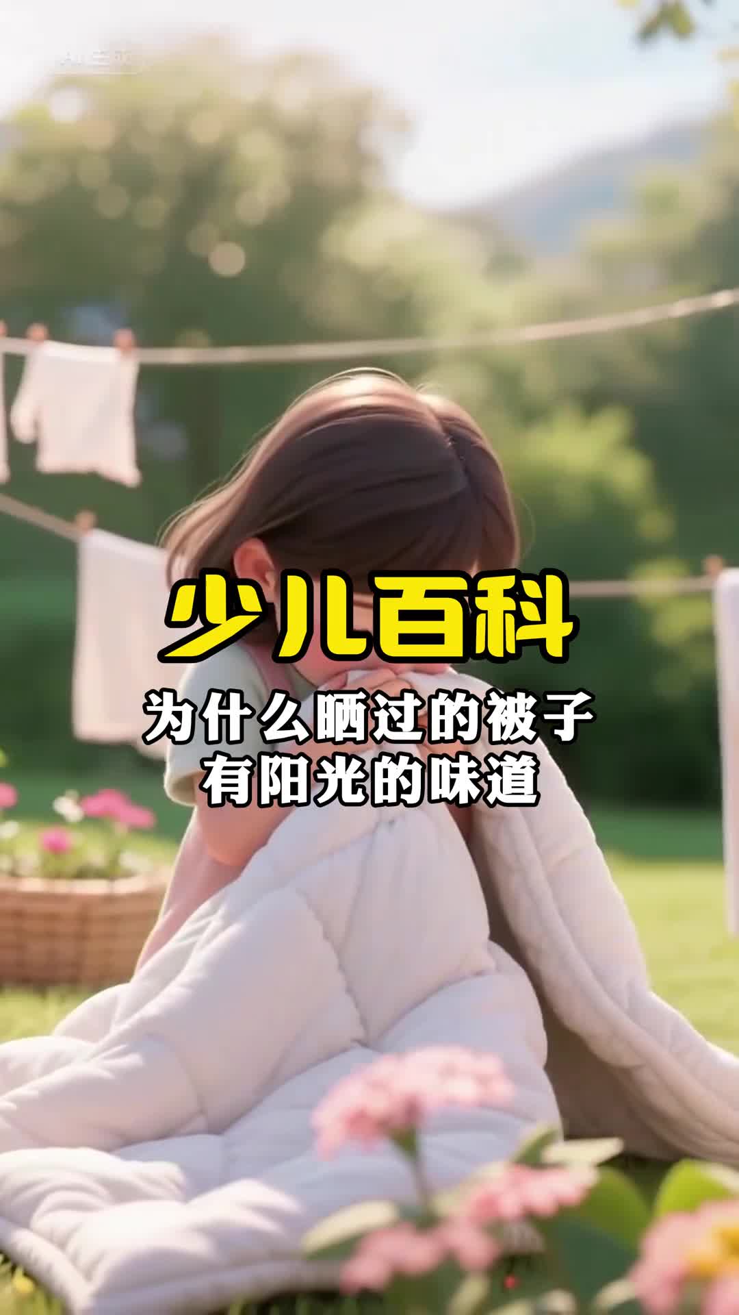 少儿科普百科为什么晒过的被子会有阳光的味道