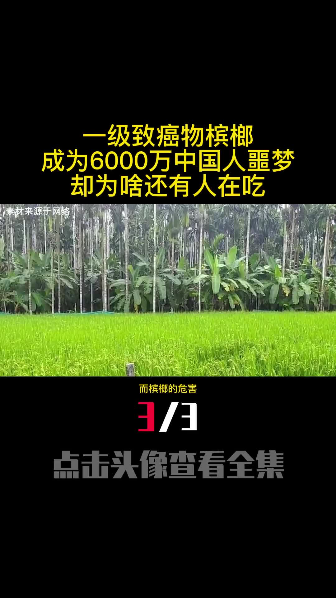 一级致癌物槟榔成为6000万中国人噩梦却为啥还有人在吃3