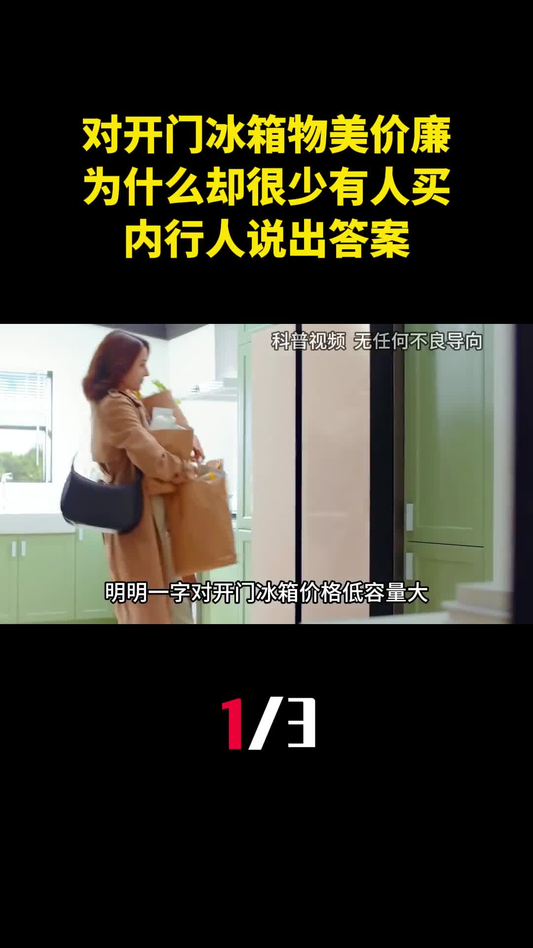 一字对开门冰箱价低容量大为什么却很少有人买内行人说出答案1