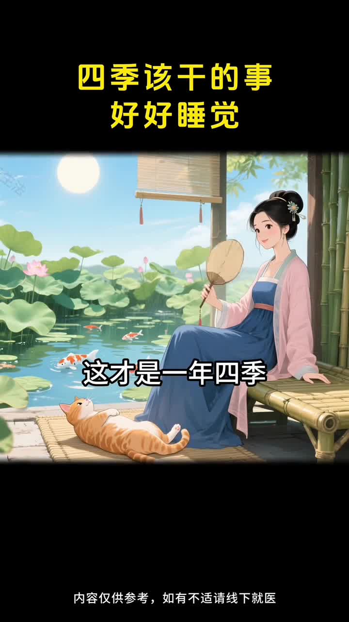 一年四季该干啥睡觉养五脏舒服自在才是真