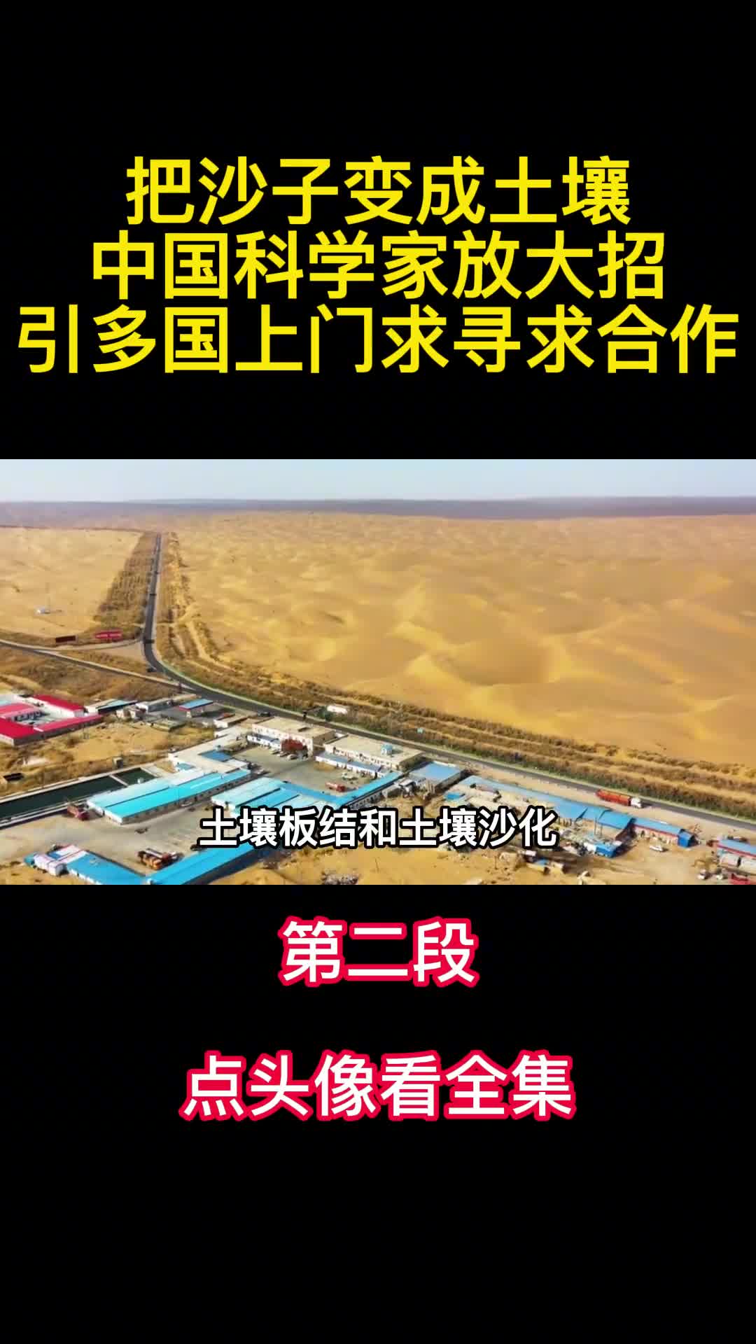 把沙子变成土壤中国科学家放大招引多国上门求寻求合作2