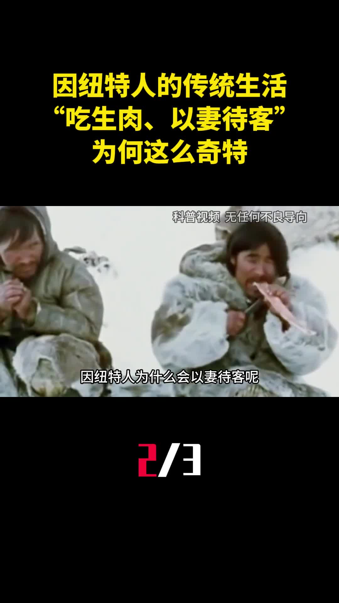 因纽特人的传统生活吃生肉以妻待客为何这么奇特2