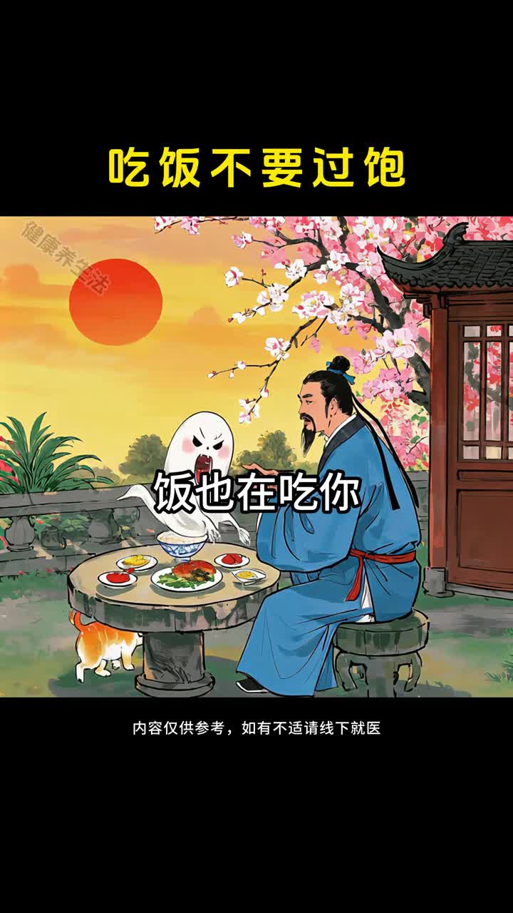 吃饭不可太饱七分饱才是刚刚好