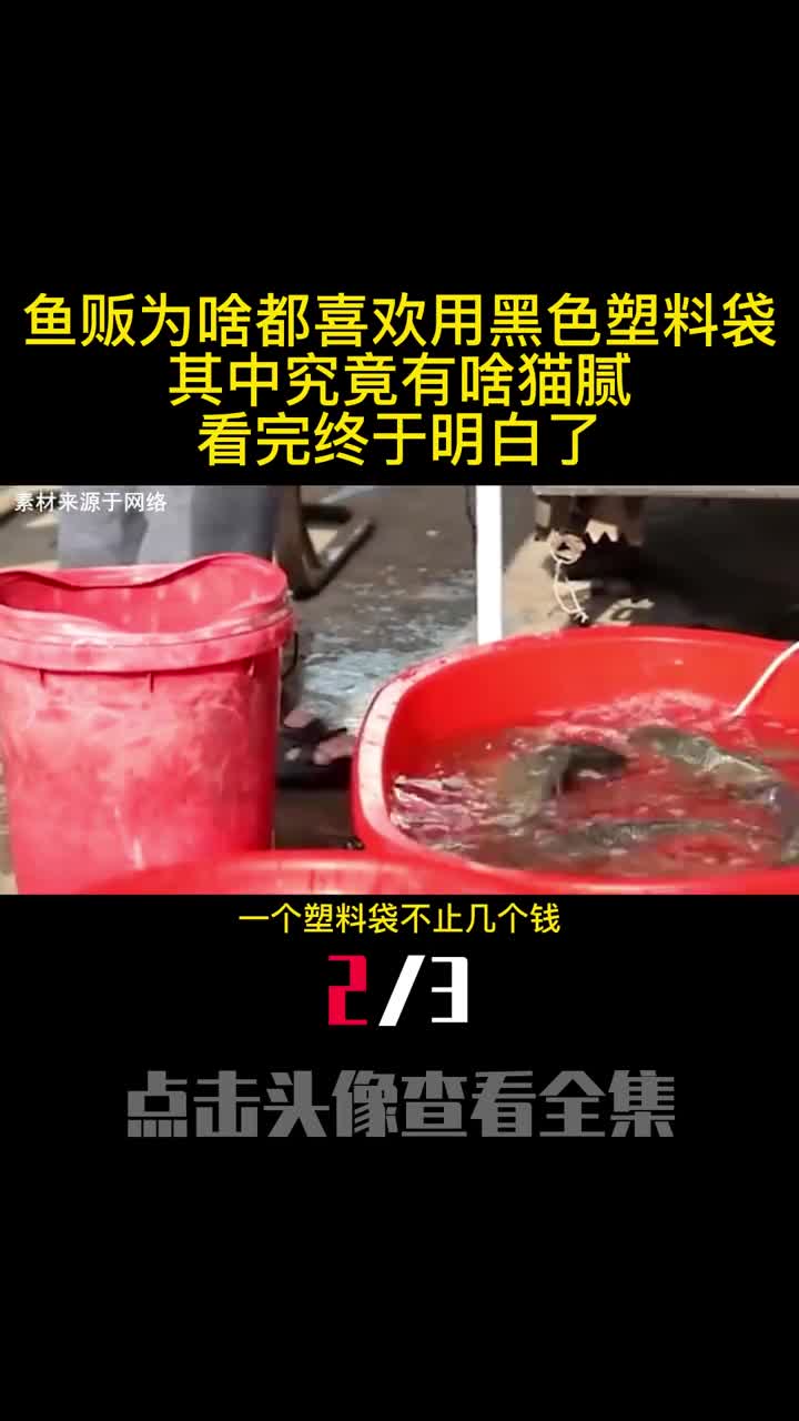 鱼贩为啥都喜欢用黑色塑料袋其中究竟有啥猫腻看完终于明白了2