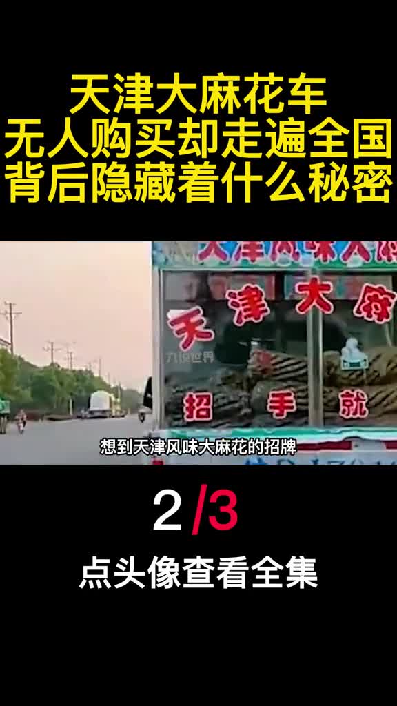 天津大麻花车无人购买却走遍全国背后隐藏着什么秘密2