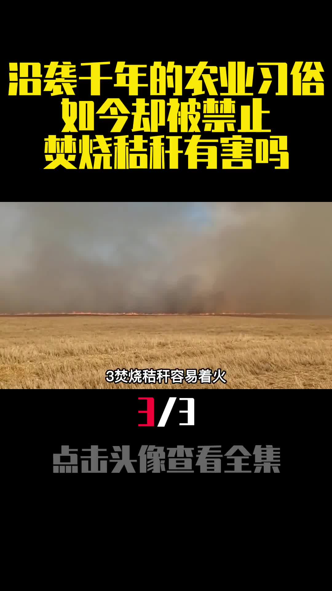 沿袭千年的农业习俗如今却被禁止焚烧秸秆有害吗3