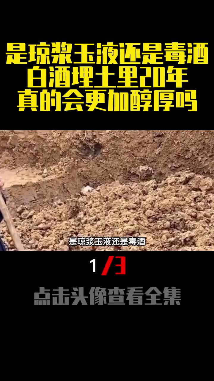 是琼浆玉液还是毒酒白酒埋土里20年真的会更加醇厚吗1