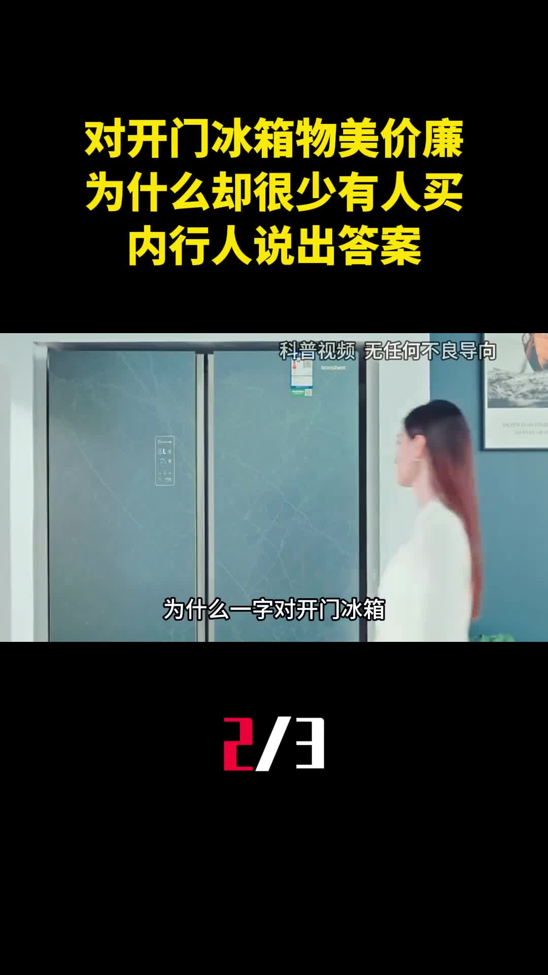 一字对开门冰箱价低容量大为什么却很少有人买内行人说出答案2
