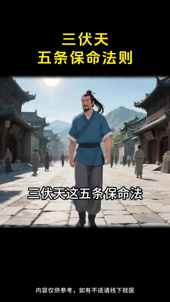 三伏天保命5招记牢少受罪