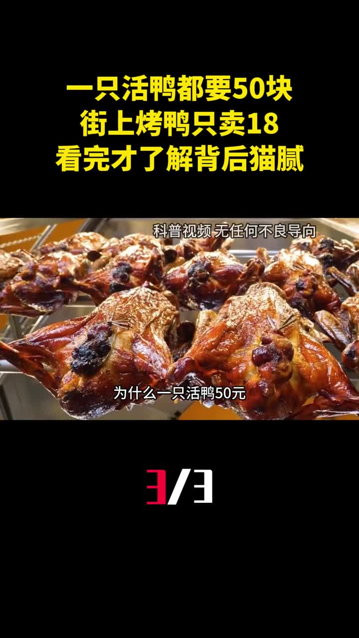 一只活鸭都要50块为什么街上烤鸭只卖18看完才了解背后猫腻3