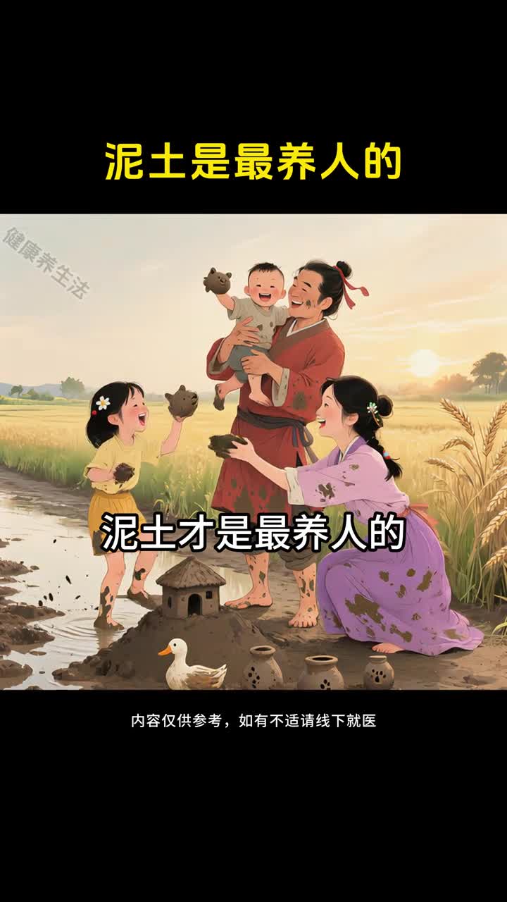 泥土才是最养人的为什么农村娃玩泥少生病