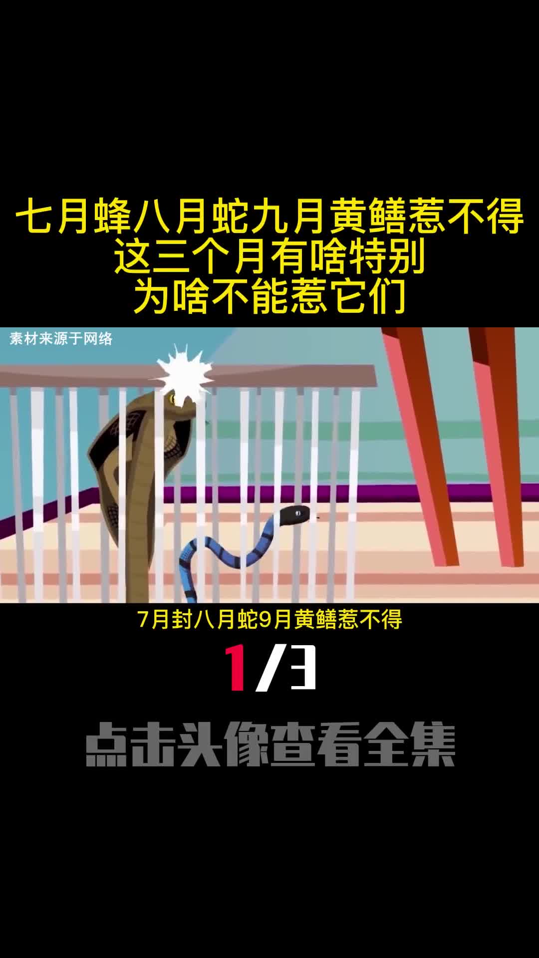 七月蜂八月蛇九月黄鳝惹不得这三个月有啥特别为啥不能惹它们1
