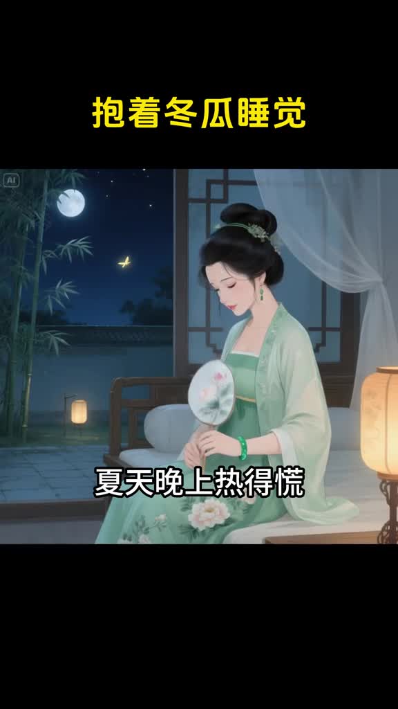 空调风扇不敢开试试抱冬瓜降温抱完的冬瓜还能做菜清热解暑两不误老一辈太会过了