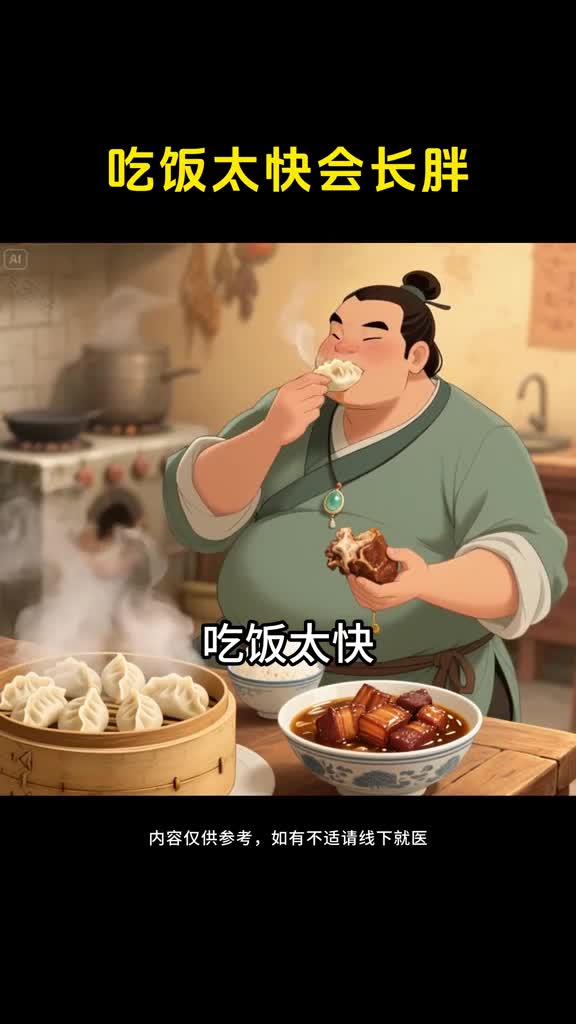 吃饭太快人会长胖