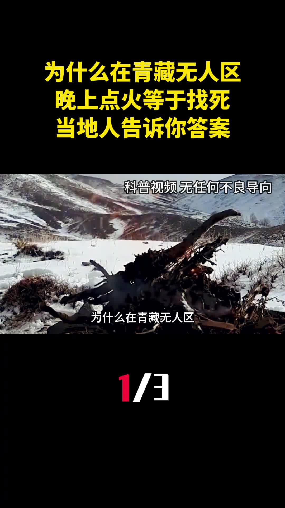 为什么在青藏无人区晚上点火取暖等于找死当地人告诉你答案1