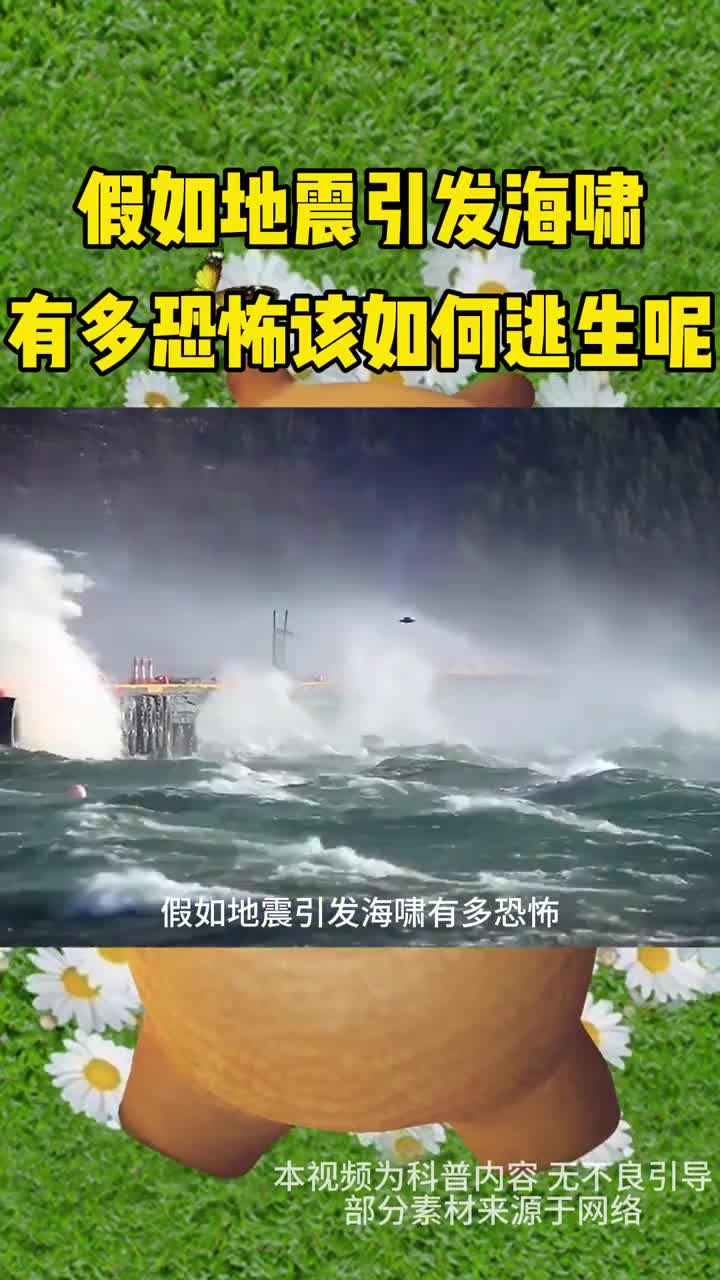 假如地震引发海啸有多恐怖应如何逃生