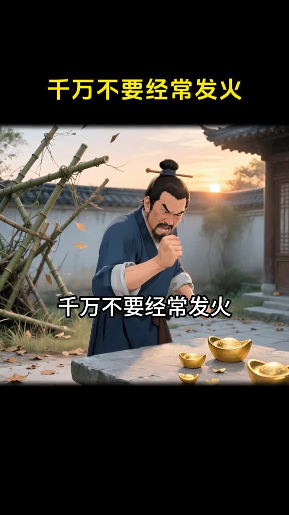 千万不要经常发火稳住情绪好运自来