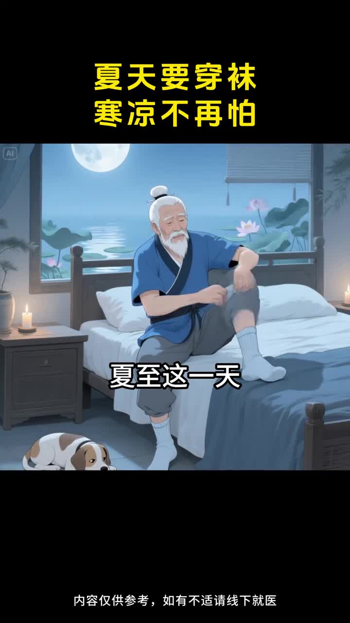 夏至穿袜睡觉护脚暖身寒凉不再怕