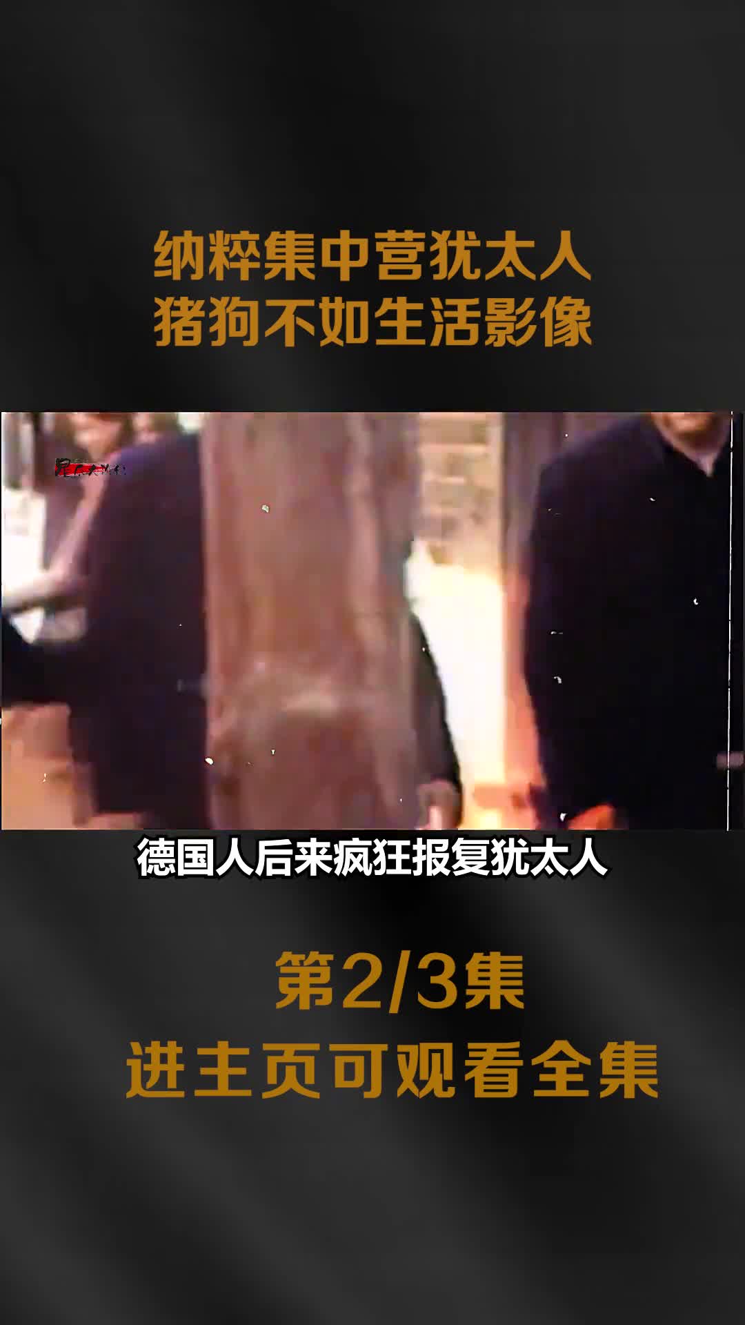 纳粹集中营犹太人的真实生活影像瘦弱不堪皮包骨头猪狗不如