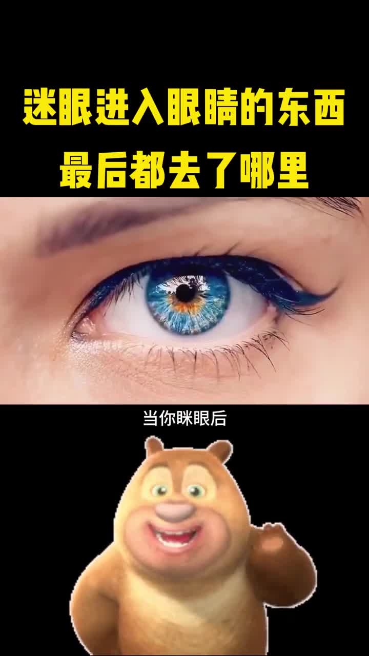 迷眼后进入眼睛里的东西最后去哪里了