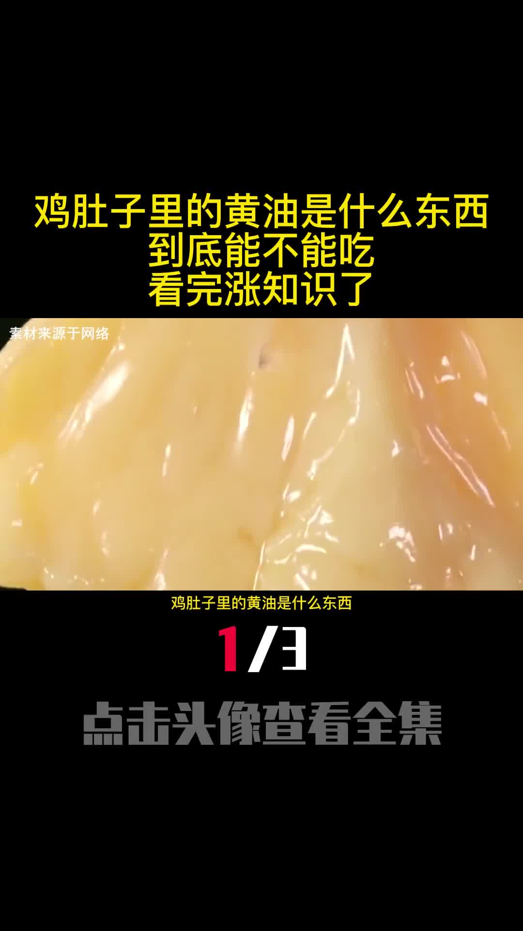 鸡肚子里的黄油是什么东西到底能不能吃看完涨知识了1