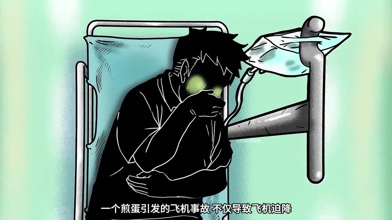 离奇的航空事件一个煎蛋引发的飞机事故还导致150人入院三