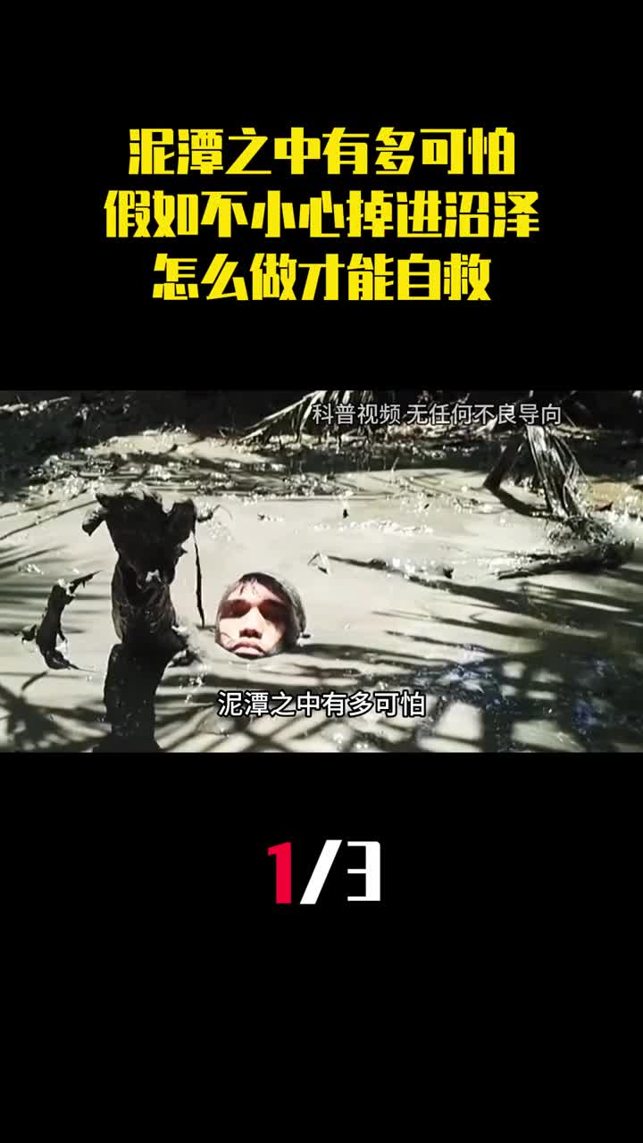泥潭之中有多可怕假如不小心掉进沼泽怎么做才能自救1