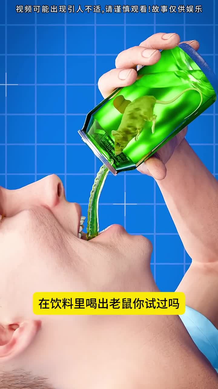 饮料里喝出了老鼠