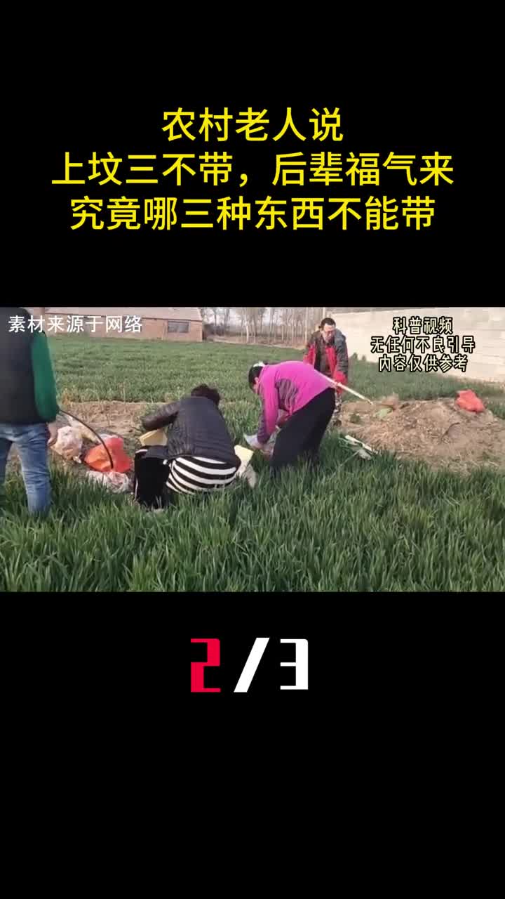 农村老人说上坟三不带后辈福气来究竟哪三种东西不能带2