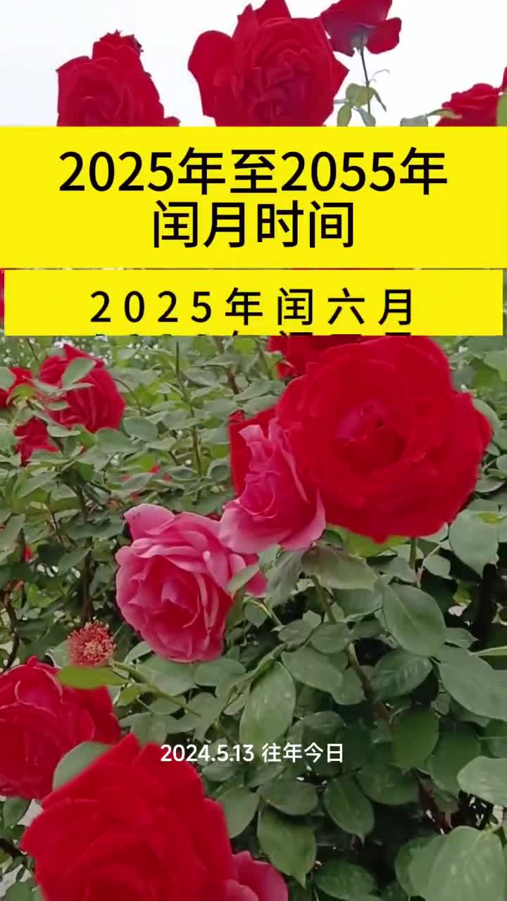2025年至2055年闰月时间