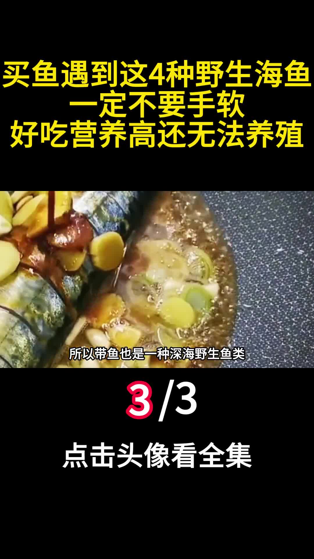 买鱼遇到这4种野生海鱼一定不要手软好吃营养高还无法养殖3