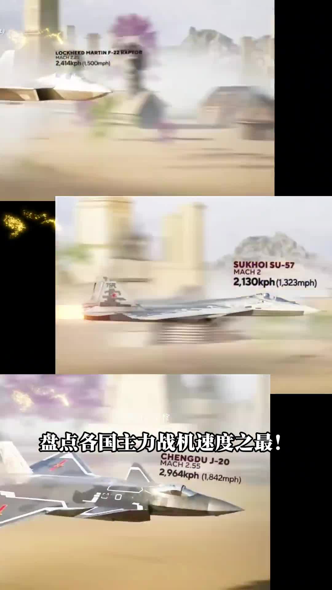 盘点各国主力战机速度之最J20也只能屈居第二