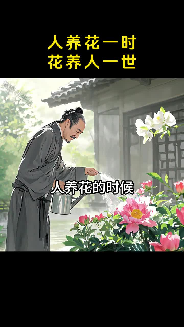 人养花的时候花也在养人