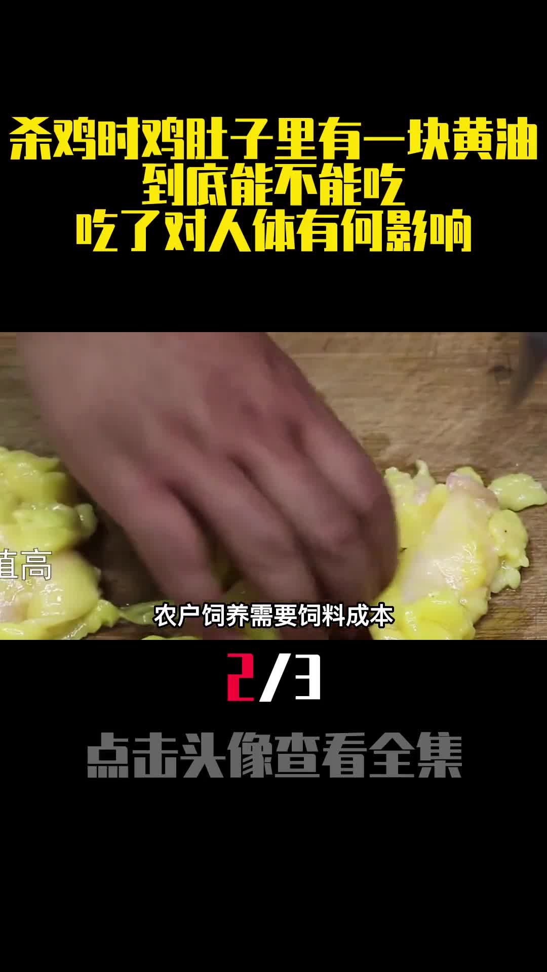 杀鸡时鸡肚子里有一块黄油到底能不能吃吃了对人体有何影响2